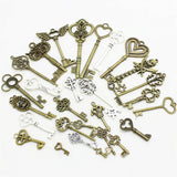 30pcs Assorted Key Charms Pendants for DIY Jewelry Making