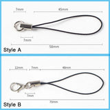 Lanyard Strap Cords Lobster Clasp Rope Keychain Hooks Set Keyring Pendant