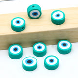 Multicolor Eyes Polymer Clay Spacer Beads for Jewelry Making DIY Bracelets