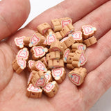 10mm Pig Polymer Clay Beads for Jewelry Making