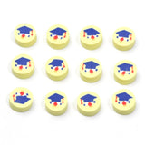 10mm Yellow Hat Clay Round Beads for Jewelry Making DIY