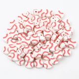 10mm Polymer Clay Baseball Loose Beads Jewelry Making DIY Supplies