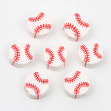 10mm Polymer Clay Baseball Loose Beads Jewelry Making DIY Supplies