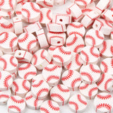10mm Polymer Clay Baseball Loose Beads Jewelry Making DIY Supplies