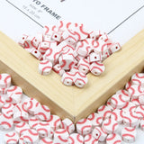 10mm Polymer Clay Baseball Loose Beads Jewelry Making DIY Supplies