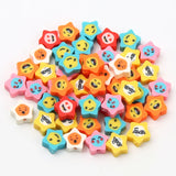 10mm Star Shape Smiley Beads Polymer Clay Beads For Jewelry Making
