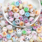 9mm Mixed Animals Polymer Clay Beads for DIY Jewelry Making