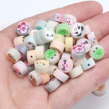 9mm Mixed Animals Polymer Clay Beads for DIY Jewelry Making