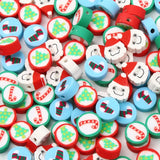 Cartoon Christmas Clay Spacer Beads DIY Jewelry Making Xmas Decoration