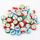 Cartoon Christmas Clay Spacer Beads DIY Jewelry Making Xmas Decoration