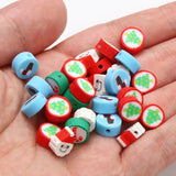 Cartoon Christmas Clay Spacer Beads DIY Jewelry Making Xmas Decoration