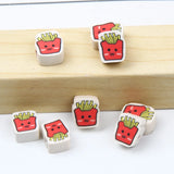 Cartoon Fries Polymer Clay Beads for DIY Jewelry Making