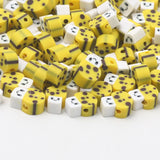 Cartoon Mushroom Polymer Clay Beads Smiley Spacer for DIY Jewelry