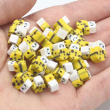 Cartoon Mushroom Polymer Clay Beads Smiley Spacer for DIY Jewelry