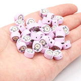 Cartoon Rabbit Clay Beads for Jewelry Making DIY Bracelet Necklace