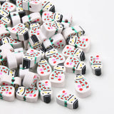 Christmas Snowman Clay Beads for Jewelry Making DIY Xmas Decor