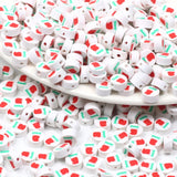 Christmas Stocking Polymer Clay Beads Spacer Beads for Jewelry Making