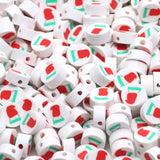 Christmas Stocking Polymer Clay Beads Spacer Beads for Jewelry Making