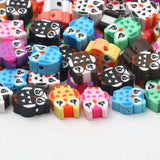 Polymer Clay Owl Beads Loose Spacer Beads for DIY Jewelry Making