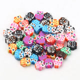 Polymer Clay Owl Beads Loose Spacer Beads for DIY Jewelry Making