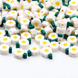 Daisy Polymer Clay Beads Flower Spacer Beads for Jewelry Making DIY