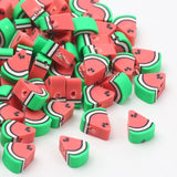 Polymer Clay Watermelon Spacer Beads for Jewelry Making