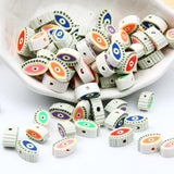 Mixed Eye Polymer Clay Beads for Jewelry Making DIY Bracelet Necklace Earrings