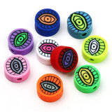 Pharaoh's Eye Beads Evil Clay Spacer Beads for Jewelry Making
