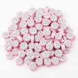 Pink Sheep Polymer Clay Beads Round Spacer DIY Jewelry Making Supplies