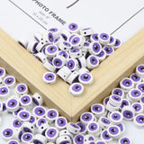 Purple Eyes Clay Beads Jewelry Making DIY Supplies