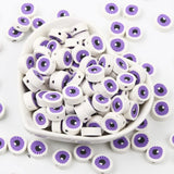 Purple Eyes Clay Beads Jewelry Making DIY Supplies