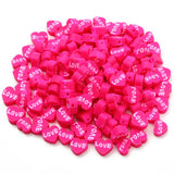 Rose Red Love Heart Polymer Clay Beads for Jewelry Making Diy