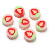 Strawberry Polymer Clay Beads for Jewelry Making