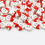 Santa Claus Clay Spacer Beads Xmas DIY Jewelry Making