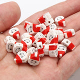 Santa Claus Clay Spacer Beads Xmas DIY Jewelry Making
