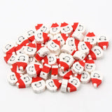 Santa Claus Clay Spacer Beads Xmas DIY Jewelry Making