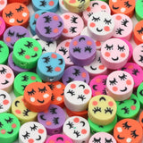 Shyness Smiley Clay Beads for Jewelry Making DIY Bracelets Earrings