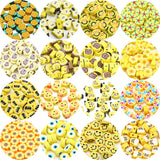 Yellow Polymer Clay Beads Mixed Loose Beads For Jewelry Making Diy