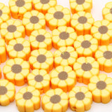 Yellow Polymer Clay Beads Mixed Loose Beads For Jewelry Making Diy