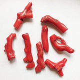 Red Coral Branch Natural Stone Beads Semi-precious Supply Gift