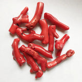 Red Coral Branch Natural Stone Beads Semi-precious Supply Gift