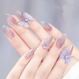 Chiffon Tulle Butterfly Wings Nail Arts Crafts Accessories DIY