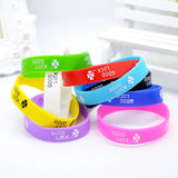 20/50PCS Silicone Vape Band Mix Colors Non Slip Letters Decorative Rings
