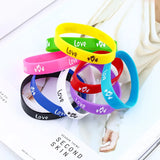 20/50PCS Silicone Vape Band Mix Colors Non Slip Letters Decorative Rings