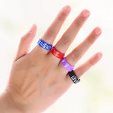 20/50PCS Silicone Vape Band Mix Colors Non Slip Letters Decorative Rings