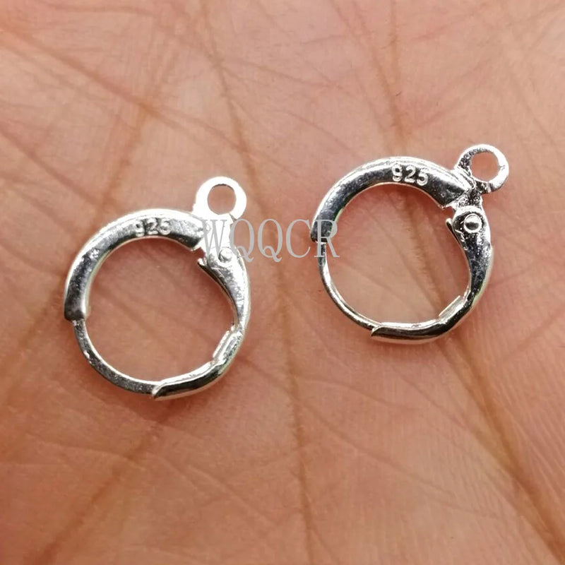 925 Sterling Silver Lettering Earring Hook Earwires Jewelry Findings
