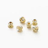 20/50Pcs 14K/18K Plated Brass Bead Caps Jewelry Findings