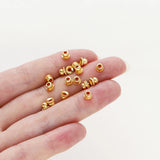 20/50Pcs 14K/18K Plated Brass Bead Caps Jewelry Findings