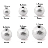 20-50Pcs 304 Stainless Steel Textured Spacer Beads Rondelle Stopper