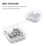 20-50Pcs 304 Stainless Steel Textured Spacer Beads Rondelle Stopper